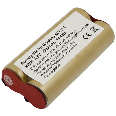 Batteria Per Cesoie Da Gazon Gardena Accu 4 Ni Mh 4.8v 3000mah 14.0wh - Foto 1