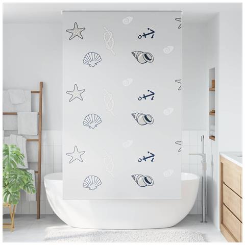 Tenda a Rullo Doccia 120x240 cm Larghezza Tessuto 116 cm - Foto 2