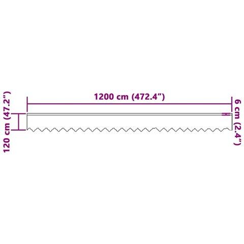 Tende con tende Bianco 1200 x 120 cm Poliestere - Foto 8