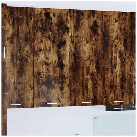 Armadio pensile con porta Riga Rovere fumé 80 x 31 x 100 cm - Foto 2