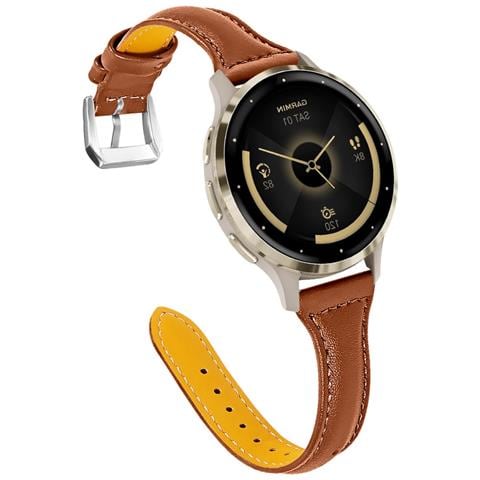Cinturino In Pelle A Forma Di T Con Vita Sottile Compatibile Con Garmin Venu 3s /huawei Gt4/5/6 41mm / 42mm Brown - Foto 1
