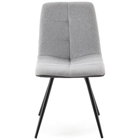 Set Di 2 Sedie Prada, Tessuto Ed Ecopelle Grigio - Foto 2