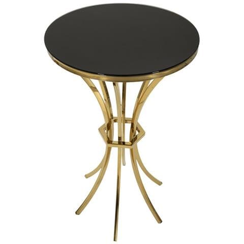 Tavolino Vkh879-oro-vetro-50x50x92 Cm - Foto 2