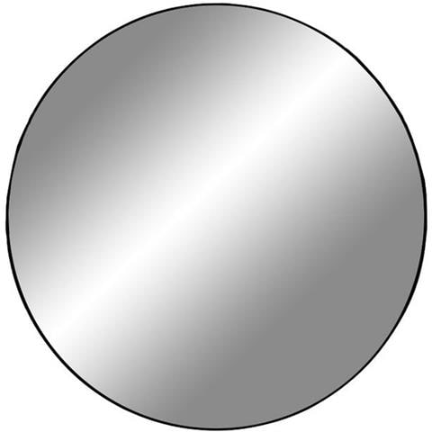 Specchio Con Cornice Jersey 1-argento-metallo-40x40x0,5 Cm - Foto 1