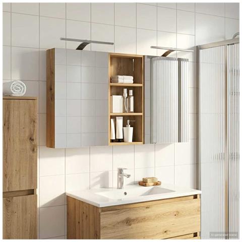 Set di Armadi da Bagno con porta 3 pcs 110 x 10,5 x 60,5 cm - Foto 2