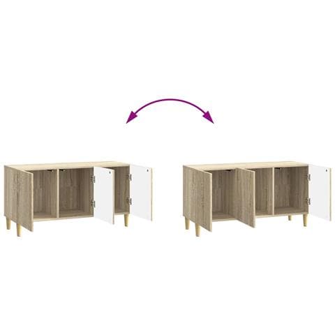 Mobile TV Rovere Sonoma 99 x 34,5 x 50 cm Legno ingegnerizzato - Foto 9