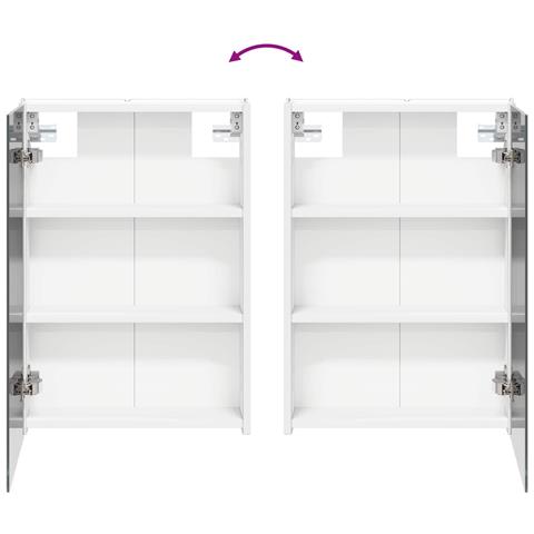 Set di mobili per il bagno 4 pcs Bianco - Foto 9