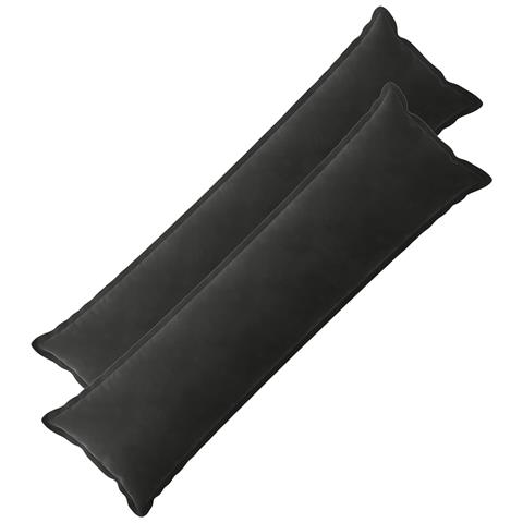 Cuscino con cuscino HOUTEN 2 pz Nero Velluto - Foto 1
