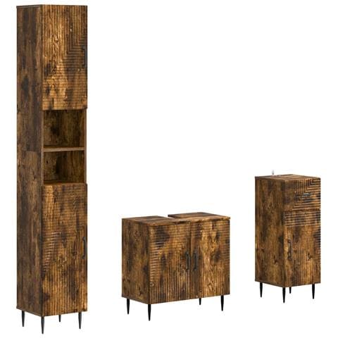 Set di armadietti da bagno in 3 pezzi HAARLEM - Foto 1