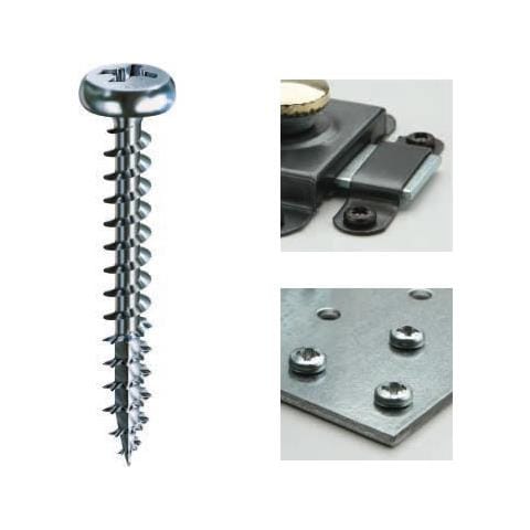 Viti Tc Testa Cilindrica A Croce Pozidriv Zincata Bianca Diametro 3,5 Mm Lunghezza 40 Mm Confezione Da 1.000 Pz - Foto 2