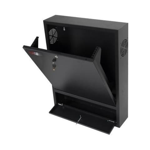 Box per Server Rack da Parete Verticale 19" Serie RWN 2U LxPxH: 600x150x750 mm Nero RAL 9005 - Foto 4