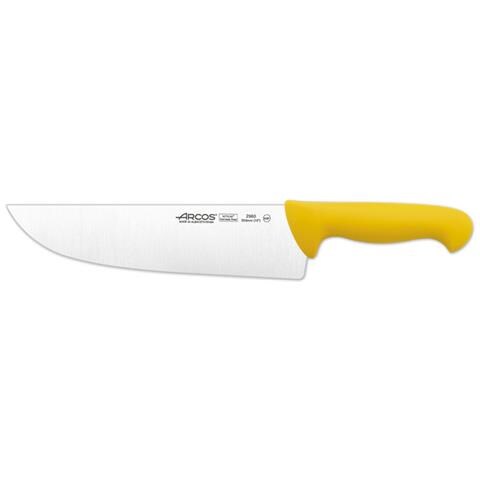 Serie 2900 - Coltello da macellaio - Lama Acciaio Inossidabile Nitrum 250 Mm - Manico Polipropilene Colore Giallo - Foto 1
