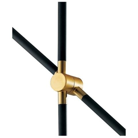 Lampadario Antitesi Nera / oro 2xe14 91x75x13cm - Foto 1