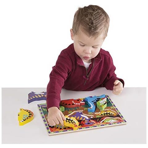 Melissa And Doug Puzzle In Legno Chunky - Dinosauri - Foto 2