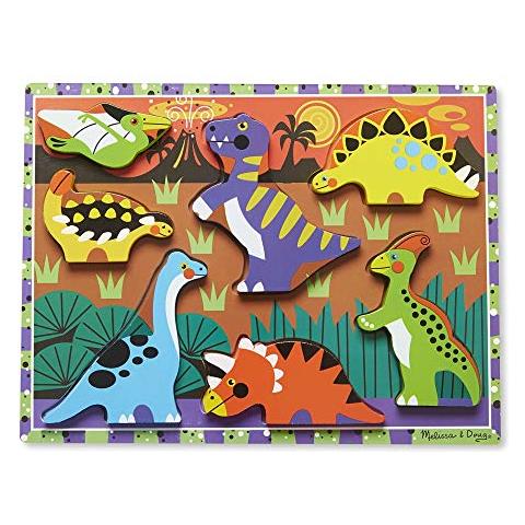 Melissa And Doug Puzzle In Legno Chunky - Dinosauri - Foto 1