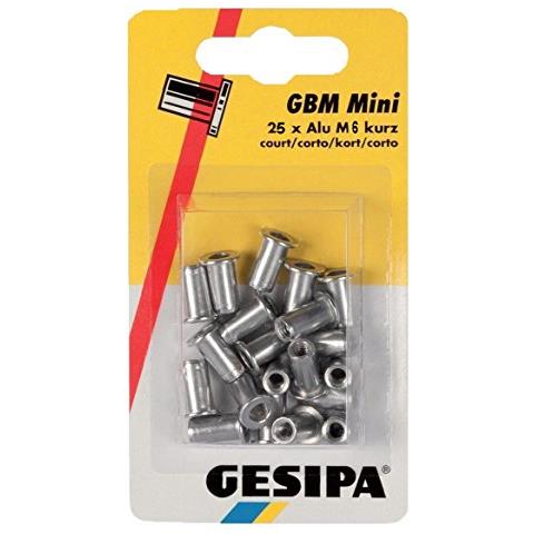 1464842 Rivettopoly Grip M6 X 9 X 18 Mm In Alluminio 25 Pezzi - Foto 1
