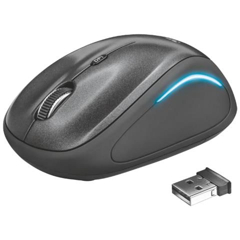 Yvi FX RF Wireless Ottico 1600DPI Ambidestro Nero mouse - Foto 2