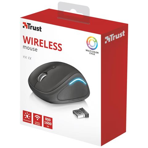 Yvi FX RF Wireless Ottico 1600DPI Ambidestro Nero mouse - Foto 12