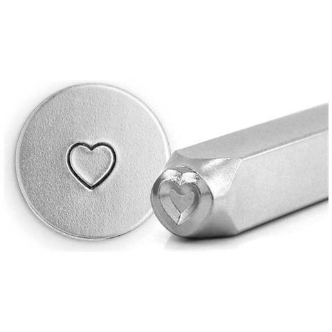 Impress Art Timbro A Cuore Per Incisione Su Metallo Con Supporto - 3 Mm - Foto 1