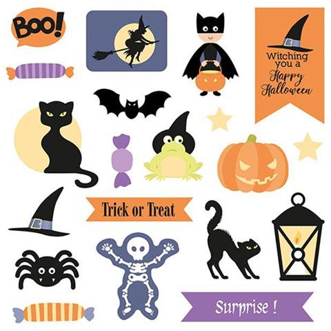 42 Forme Di Carta Tagliata - Halloween - Foto 1