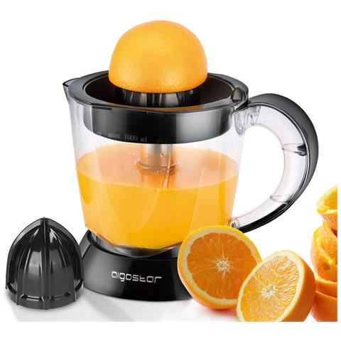 Spremiagrumi Elettrico con Capacità 1 Litro Potenza 40 W Colore Nero - Foto 1