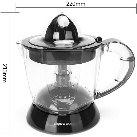 Spremiagrumi Elettrico con Capacità 1 Litro Potenza 40 W Colore Nero - Foto 2