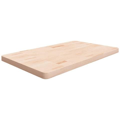 Piano Bagno 100x60x4 Cm In Legno Massello Non Trattato - Foto 1