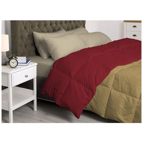 Interno Imbottitura Piumino Invernale 300gr Mq In Piuma D''oca Bicolor Vari Colori Matrimoniale Tortora-bx - Foto 2