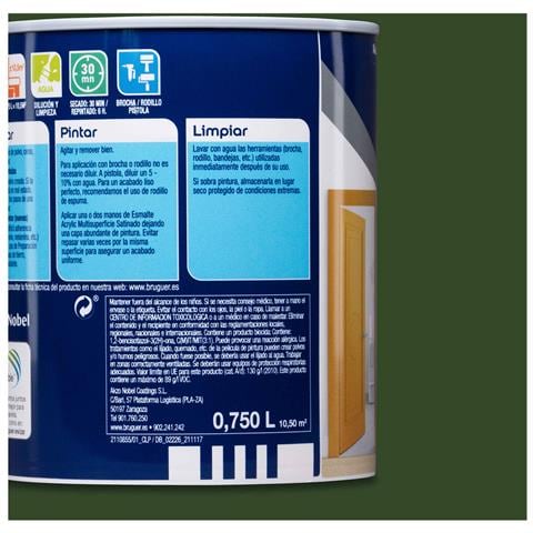 Smalto Acrilico 5057506 Galicia Green 750 Ml Raso - Foto 2