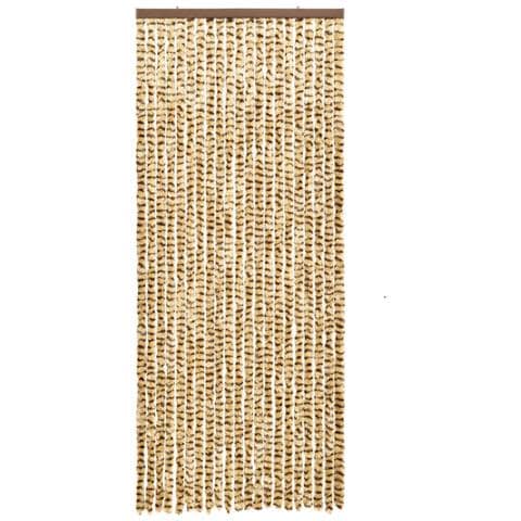 Tenda Antimosche Beige E Marrone 100x230 Cm In Ciniglia - Foto 3