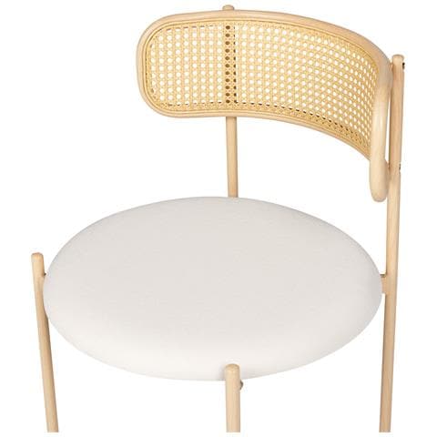 Set Di 2 Sedie Da Pranzo Metallo Legno Chiaro Andover - Foto 2