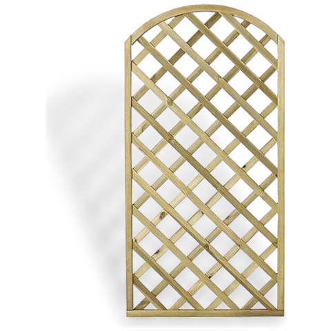 Pannello Grigliato In Legno Di Pino Impregnato Modello Arco 90 X 180 Forest - Foto 2