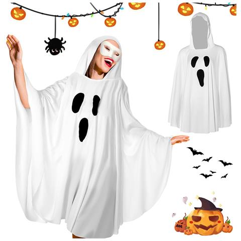 Mantello Fantasma Con Cappuccio White - Foto 1