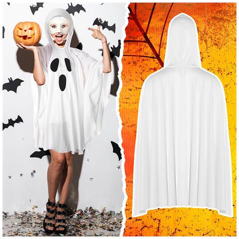 Mantello Fantasma Con Cappuccio White - Foto 2