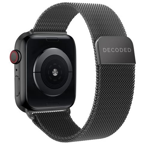 Cinturino Maglia Milanese Magnetico Traction Strap 41mm, Nero - Foto 1