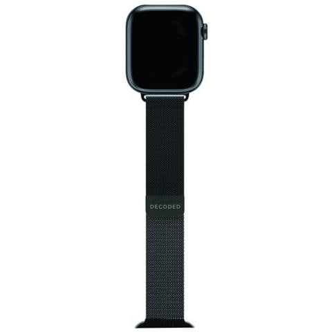 Cinturino Maglia Milanese Magnetico Traction Strap 41mm, Nero - Foto 4