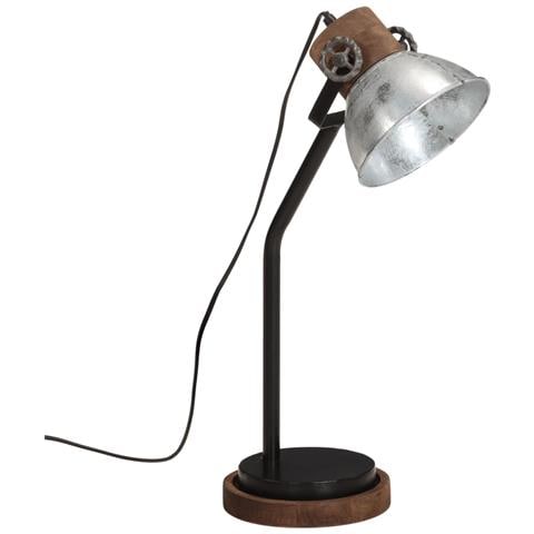 Lampada Da Scrivania 25 W Argento Vintage 18x18x60 Cm E27 - Foto 2