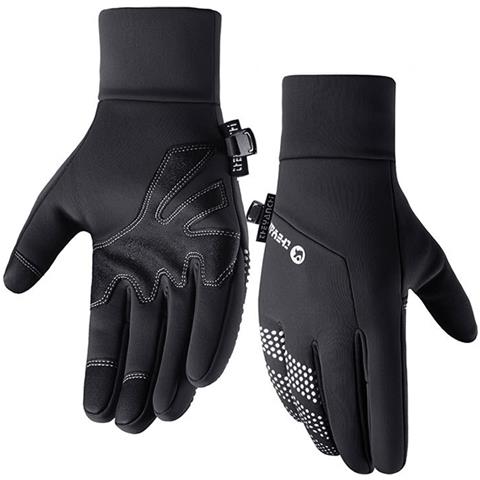 Guanti Touchscreen Neri (antivento, Resistenti All'acqua, Caldi) M - Foto 2