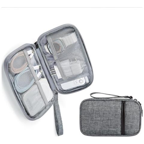 Custodia Organizzatore Per Cavi Da Viaggio, Custodia Per Accessori Elettronici Grey - Foto 2
