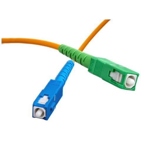 Cavo In Fibra Ottica Sc/apc Maschio/maschio Libero Monomodale 2m, Blu - Foto 1