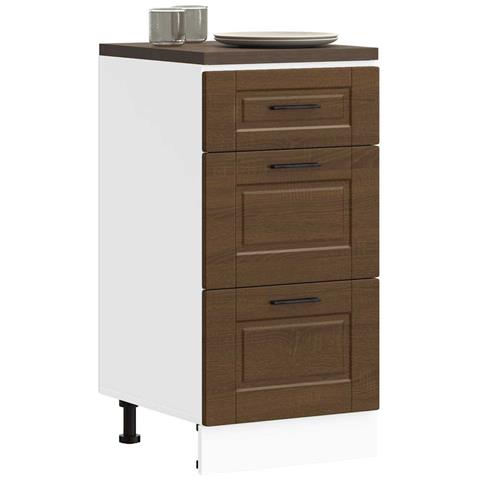 Base Da Cucina Porto Rovere Marrone In Legno Multistrato - Foto 1