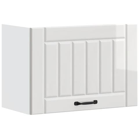 Pensile Da Cucina Lucca Bianco Lucido In Legno Multistrato - Foto 2