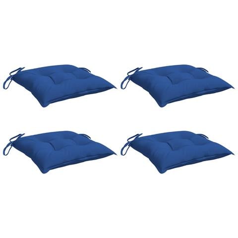 Cuscini Per Pallet 4 Pz Blu 50x50x7 Cm Tessuto Oxford - Foto 2