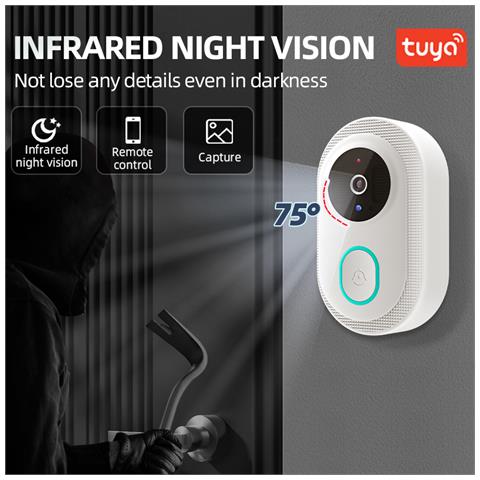 Sicurezza Domestica Avanzata: Videocitofono Wireless Intelligente K9 White - Foto 2