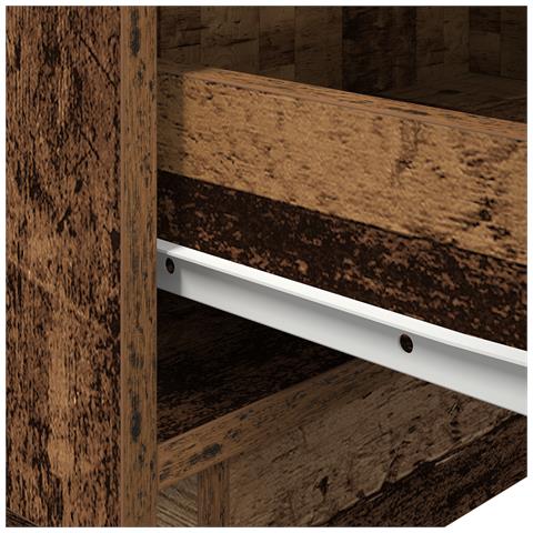 Comodino con luci LED Legno Vecchio 45x40x55 cm - Foto 9