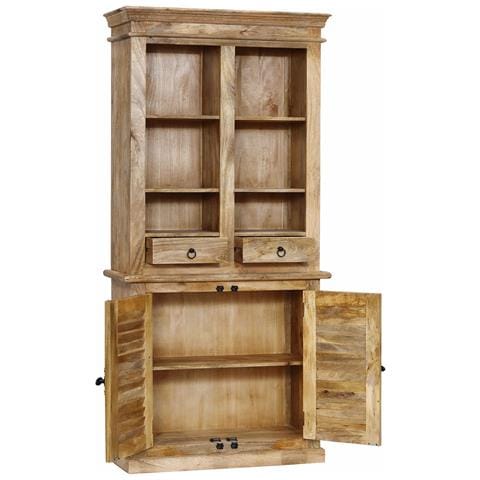 Arold - Mobile In Legno Di Mango Con 2 Ante E 2 Cassetti - Foto 1