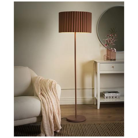 Lampada Da Pavimento Lourens Metallo Marrone Chiaro - Foto 1