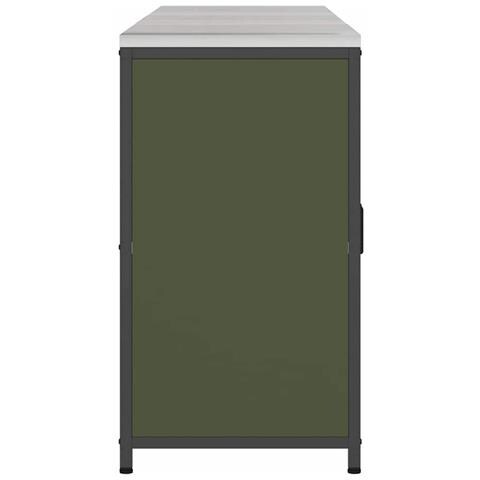 Set di Stoccaggio per Cucina 3 pcs Verde oliva 180 x 50 x 92 cm - Foto 9