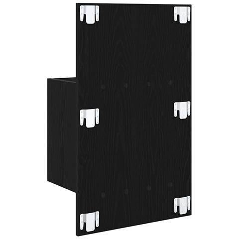Armadietto per letto 2 pcs Rovere nero 48.5 x 32.5 x 80 cm - Foto 9