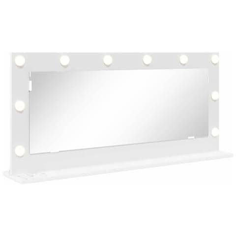 Specchio da Vanità con specchio Bianco 100 x 45 x 18 cm - Foto 1